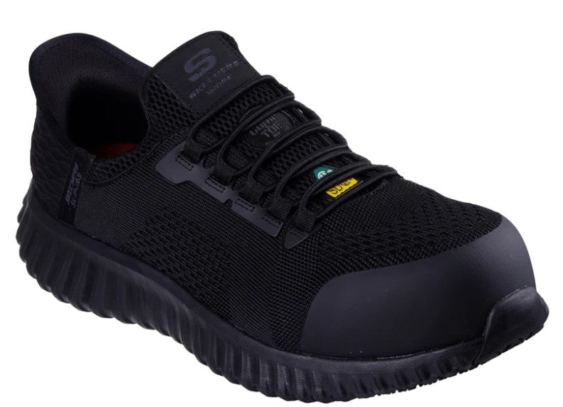 Skechers Men's Work: Cicades - Taolo ESD Alloy Toe Sneaker, Black, 10.5