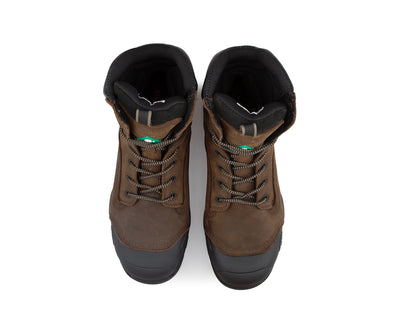 Botte de travail sans métal HUGOSTRONG Guardian de Kingtreads : confort EVA, protection KEVLAR®, imperméabilité et durabilité pour tous milieux de travail.