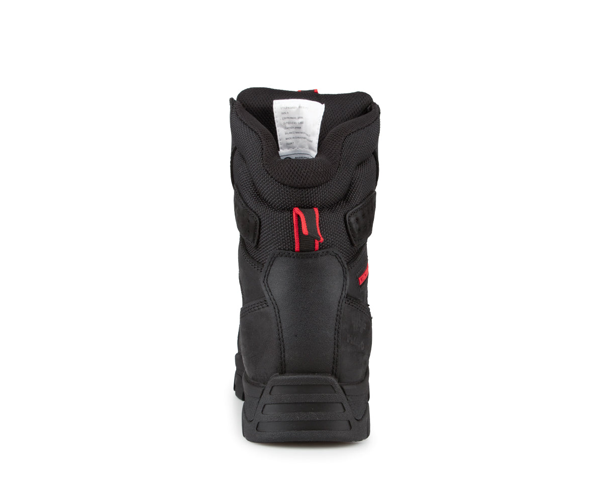 Botte de travail cuir noir robuste pour le chantier, ++ HUGOSTRONG X Kingtreads Ranger allie protection composite, semelle KEVLAR. Pour tout type de travail. 