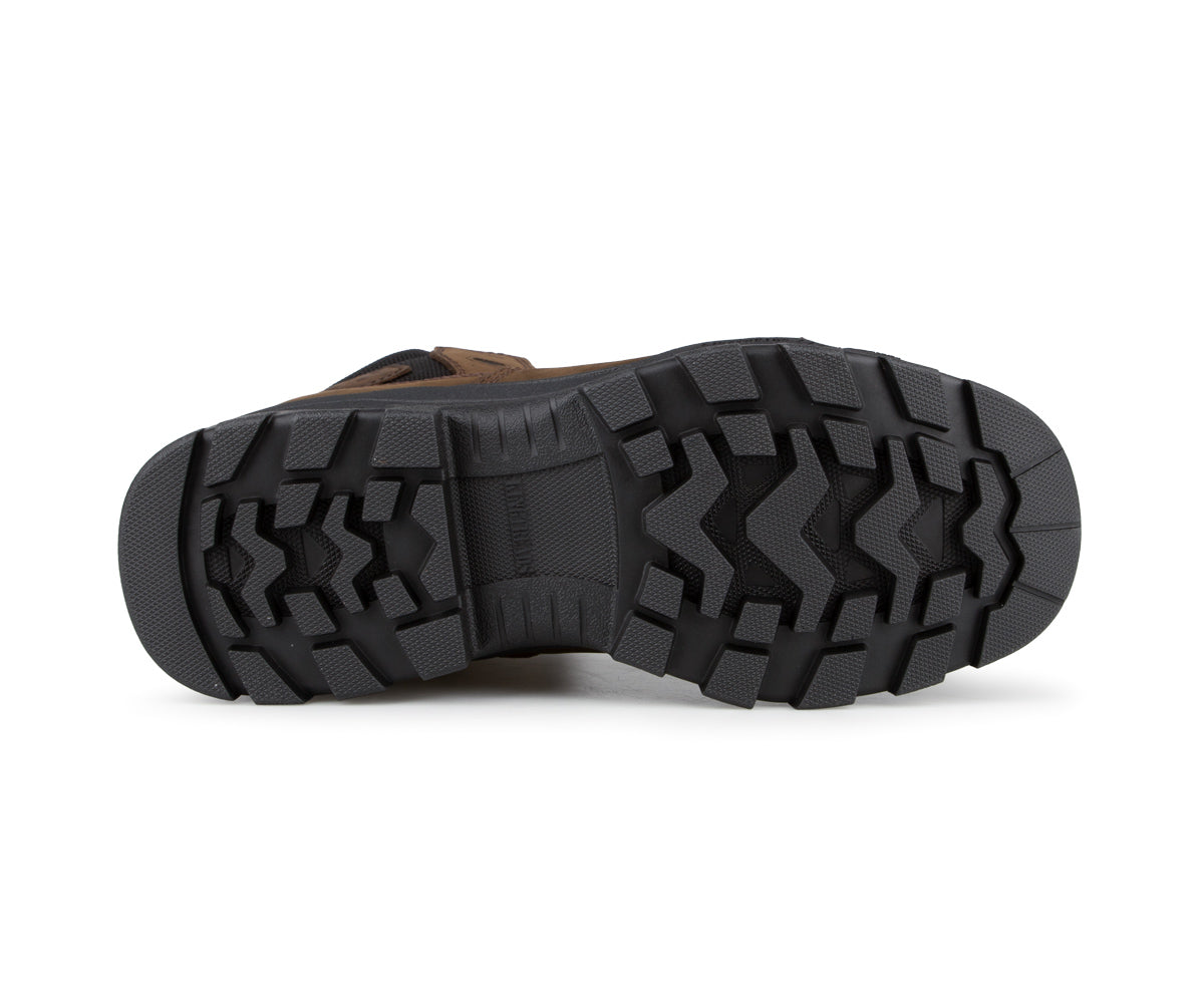 Botte de travail robuste pour le chantier, ++ HUGOSTRONG X Kingtreads Ranger allie protection composite, semelle KEVLAR et confort. Idéale pour tous les travailleurs.