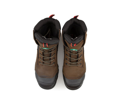 Botte de travail robuste pour le chantier, ++ HUGOSTRONG X Kingtreads Ranger allie protection composite, semelle KEVLAR et confort. Idéale pour tous les travailleurs.