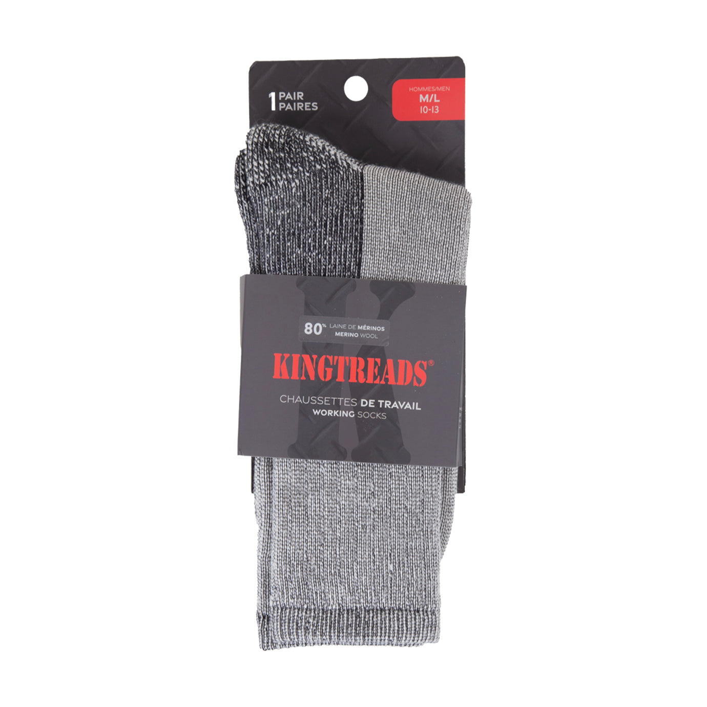Unisex grey and black PERFORMANCE work socks (2 options)