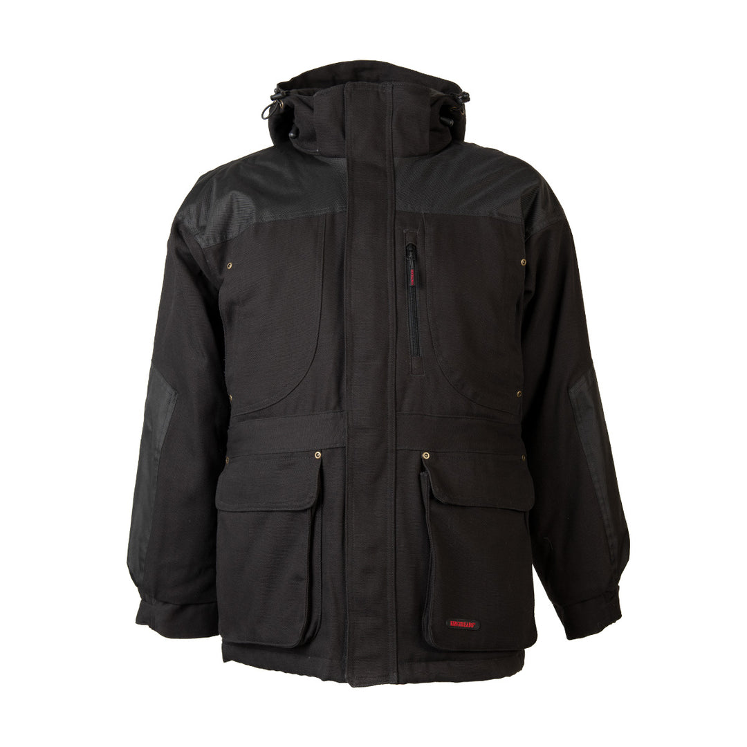 Blouson Homme Hiver Réversible Doublée Polaire Col Montant Manches