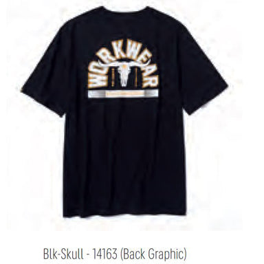 T-shirt graphique CAT Workwear : confort durable, coton recyclé et style authentique pour le travail et les loisirs.
