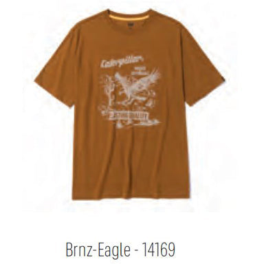 T-shirt graphique CAT Workwear : confort durable, coton recyclé et style authentique pour le travail et les loisirs.
