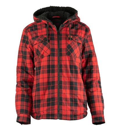 Women's Plaid Sherpa Lined Flannel Shirt