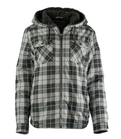 Women's Plaid Sherpa Lined Flannel Shirt