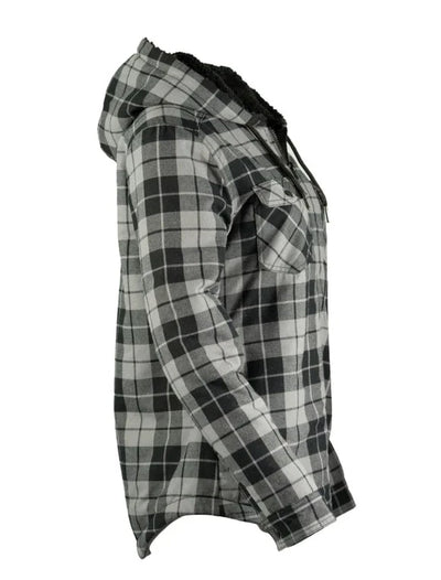 Women's Plaid Sherpa Lined Flannel Shirt