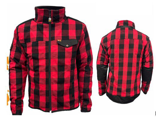 Stretch-lined work shirt CARIBOU - Orange River