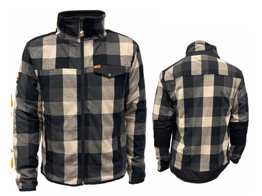Stretch-lined work shirt CARIBOU - Orange River
