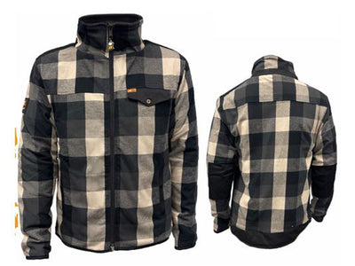 Stretch-lined work shirt CARIBOU - Orange River