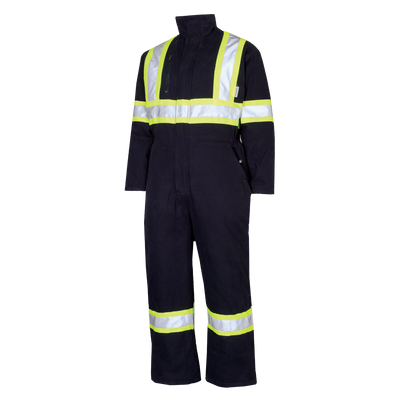 High visibility all-cotton lined coverall by Kingtreads