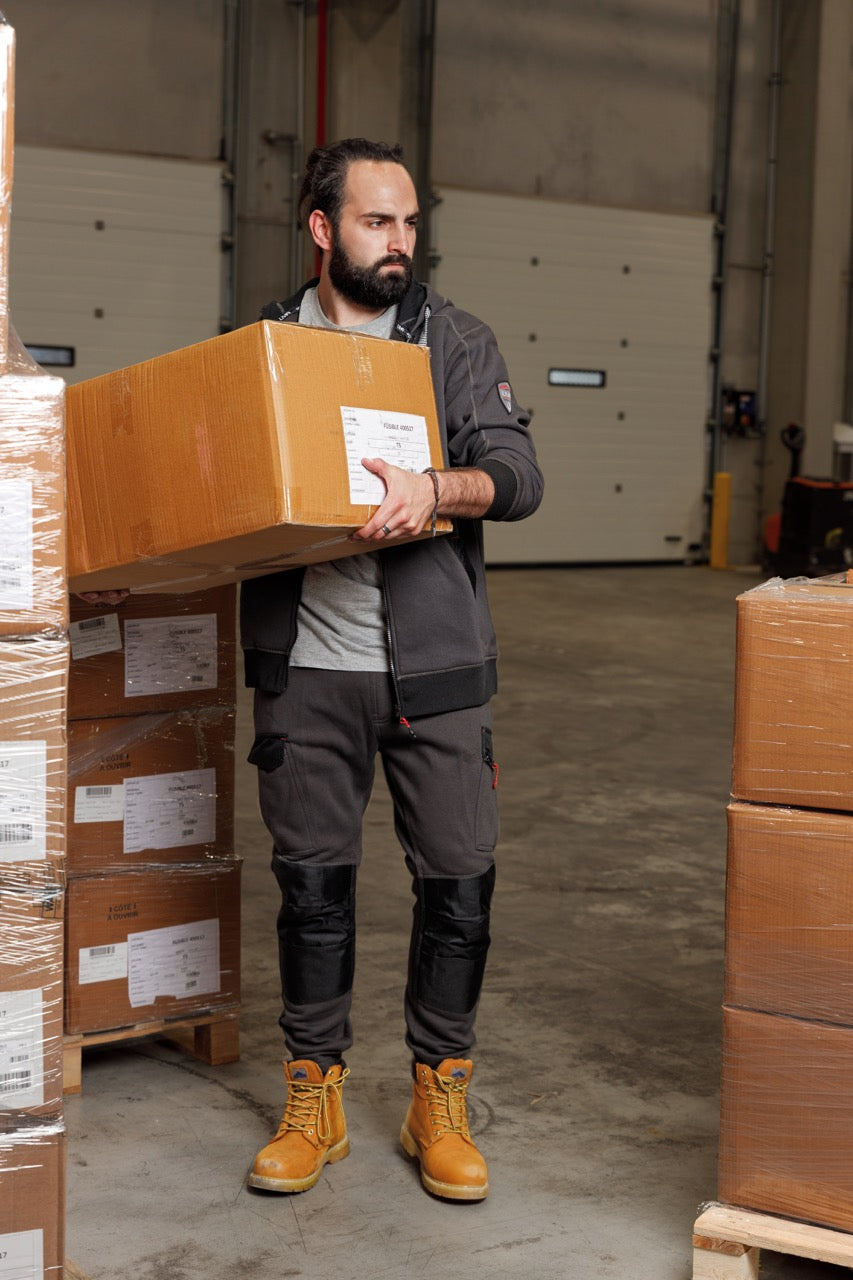 Veste zippée à capuchon Charpente collection Hugo Strong 