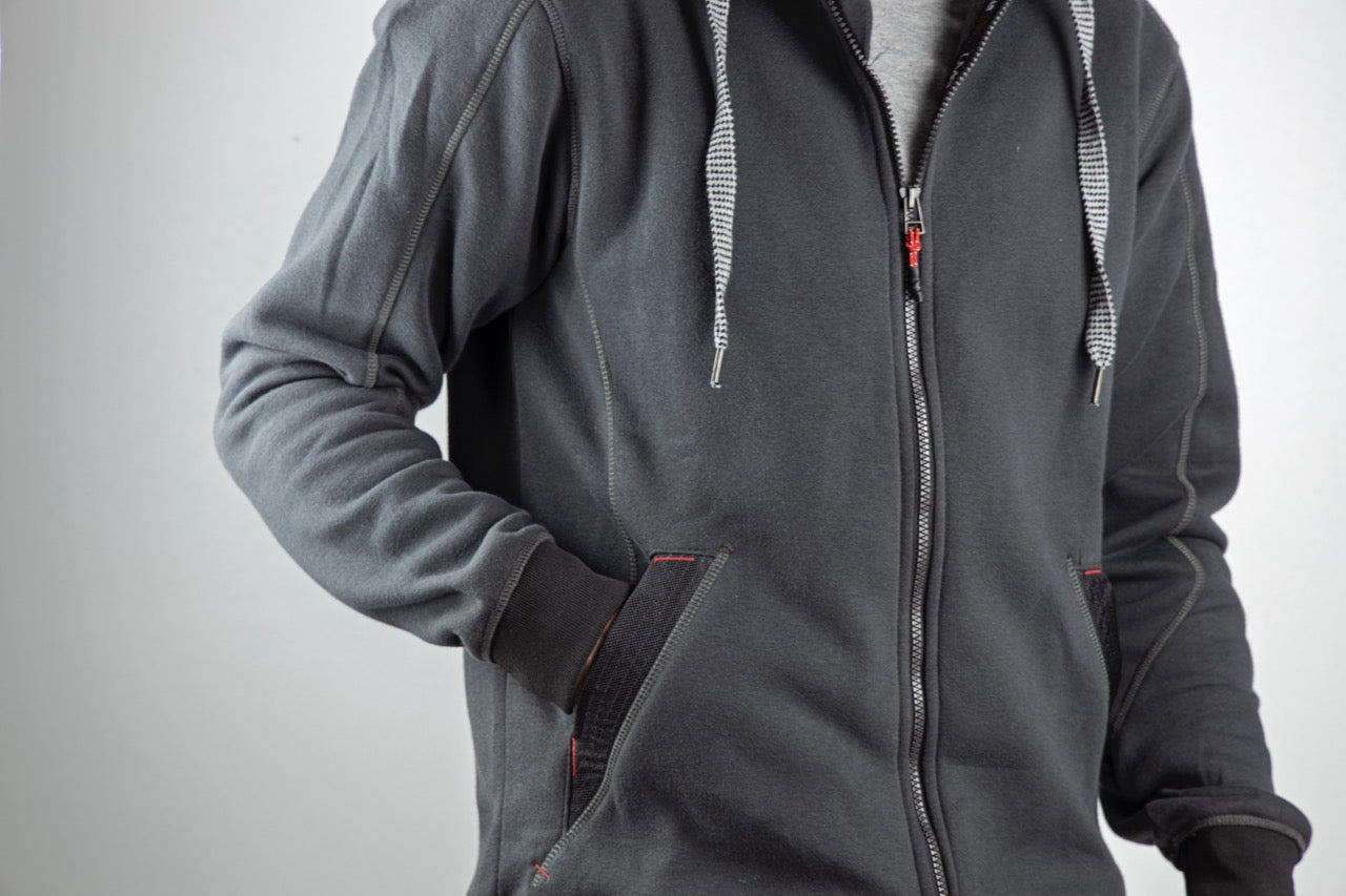 Veste zippée à capuchon Charpente collection Hugo Strong 