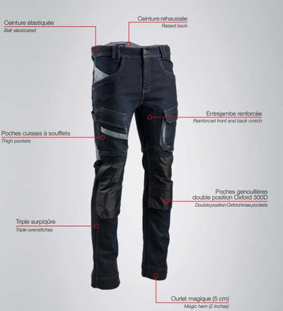 Pantalon de travail SEATTLE homme - Hugo Strong