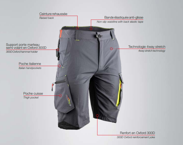 Atmosphere men's work shorts - Hugo Strong