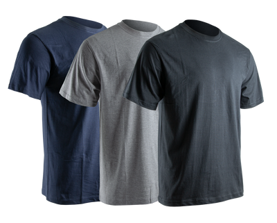 Lot de 3 t-shirts LYON de Hugo Strong avec 3 teintes passe-partout pour le travail