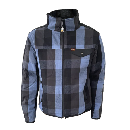 Stretch-lined work shirt CARIBOU - Orange River