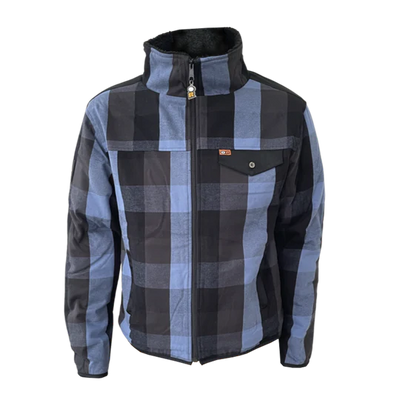 Stretch-lined work shirt CARIBOU - Orange River