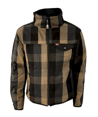 Stretch-lined work shirt CARIBOU - Orange River