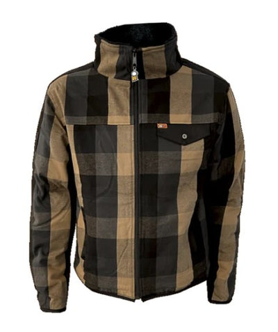 Stretch-lined work shirt CARIBOU - Orange River