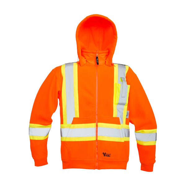 Haute visibilité, chandail à capuchon en molleton pour hommes