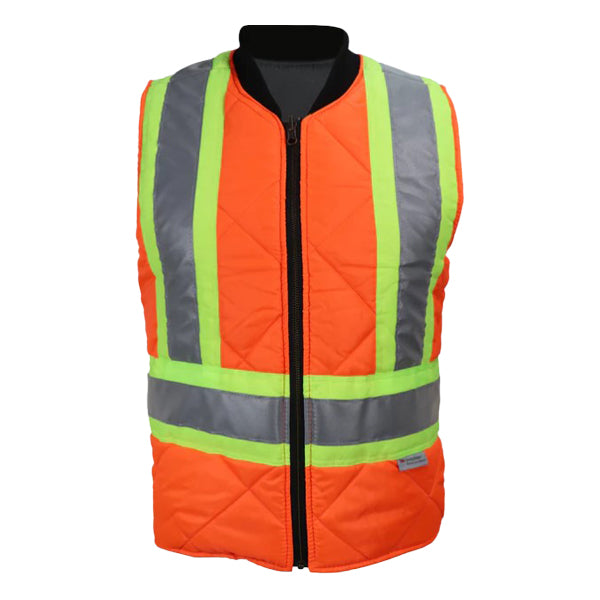 High visibility - Lined and reversible safety jacket