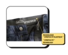 Pantalons de travail extensibles marines - Gatts