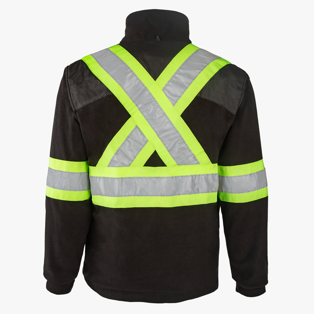 Veste Polaire Haute Visibilité Pour Homme - Pour Travail En Extérieur, Printemps - Coupe Standard - 4