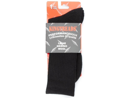 Unisex black PERFORMANCE work socks