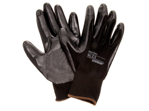 Mega-grip high dexterity polyester work gloves